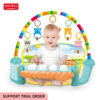 2 Tapis d'Éveil Musical Multifonction pour Bébé avec Arche de Jeux et Piano