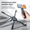 Support Multifonction Pliable 4-en-1 pour Smartphone, Tablette et Ordinateur Portable