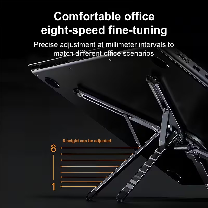 Support Multifonction Pliable 4-en-1 pour Smartphone, Tablette et Ordinateur Portable